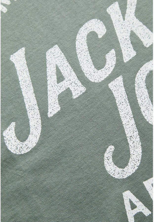 JACK & JONES PLUS SIZE regular T-shirt groen - Foto 3