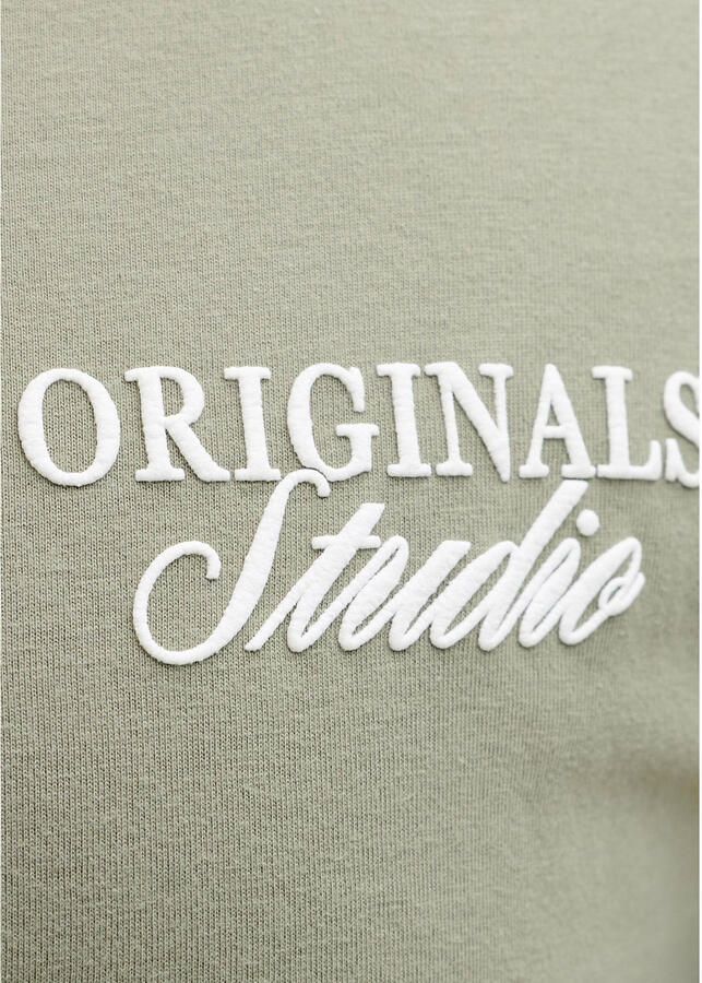 JACK & JONES PLUS SIZE regular T-shirt met backprint Plus Size groen - Foto 2