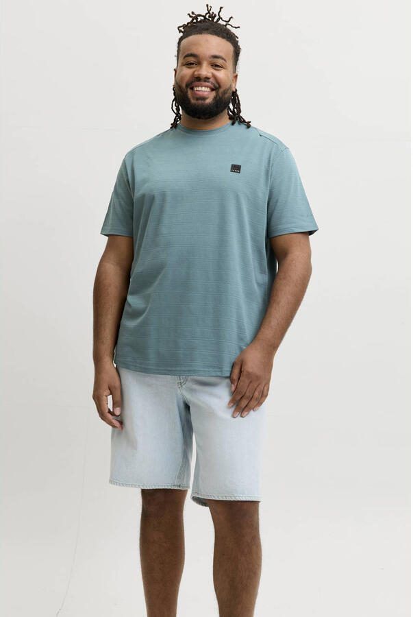 JACK & JONES PLUS SIZE regular T-shirt petrol - Foto 2