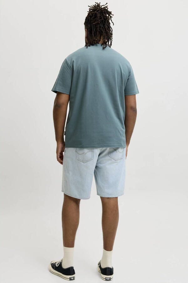 JACK & JONES PLUS SIZE regular T-shirt petrol - Foto 3
