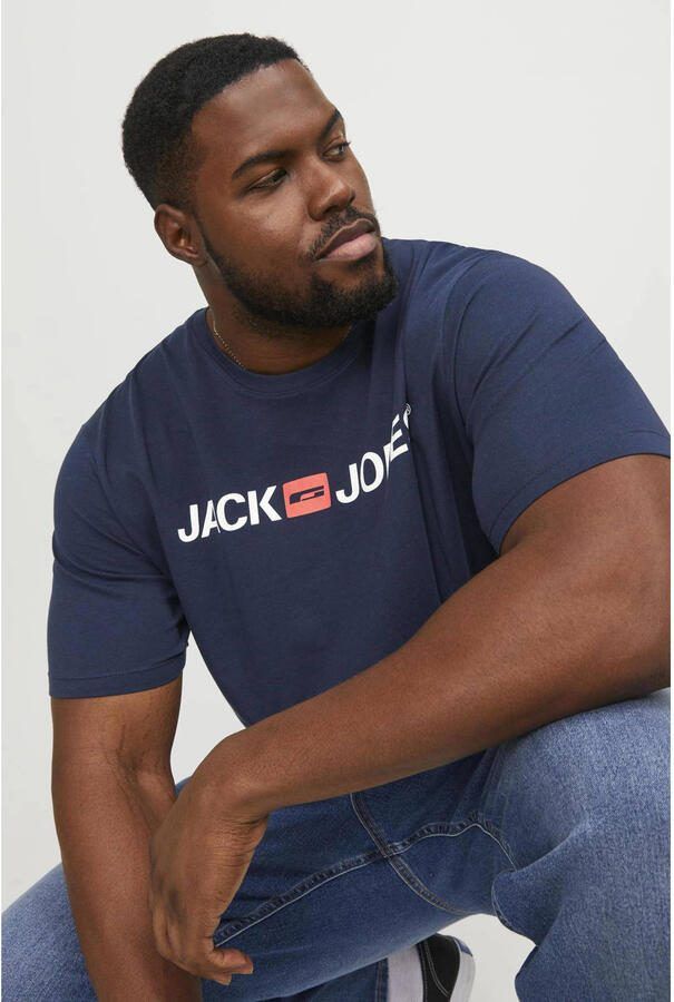 Jack & Jones PlusSize T-shirt CORP met print en comfortabele ronde hals bedrukt modieus regular fit katoen ronde hals - Foto 2
