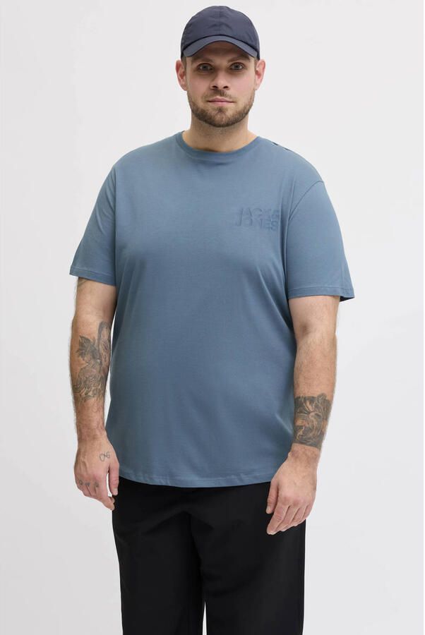 JACK & JONES PLUS SIZE regular T-shirt Plus Size blauw