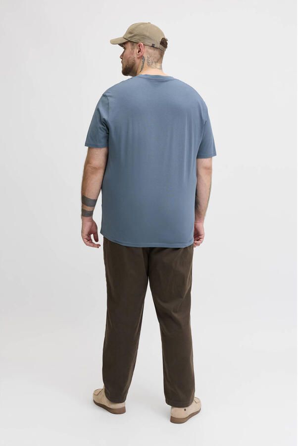 JACK & JONES PLUS SIZE regular T-shirt Plus Size blauw - Foto 2