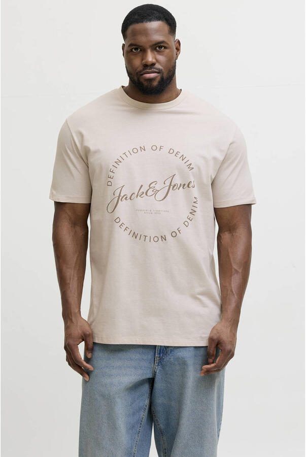 JACK & JONES PLUS SIZE regular T-shirt Plus Size blauw (set van 5) - Foto 2