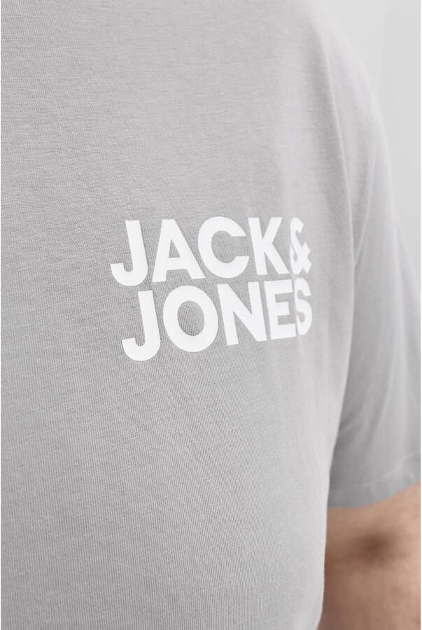 JACK & JONES PLUS SIZE regular T-shirt Plus Size grijs - Foto 2