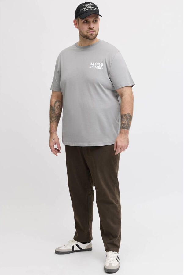 JACK & JONES PLUS SIZE regular T-shirt Plus Size grijs - Foto 3
