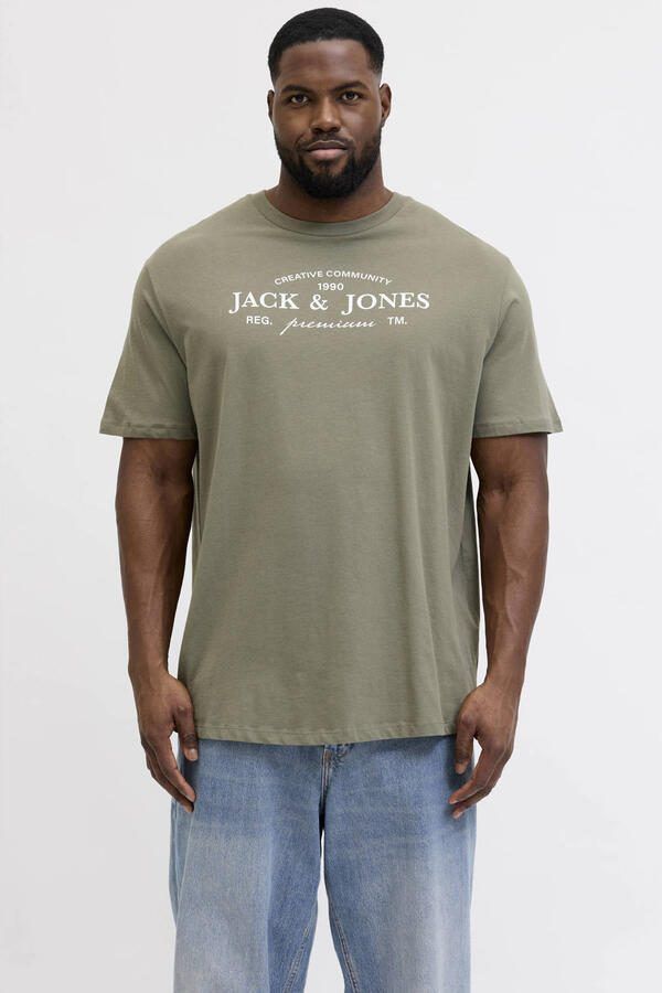 JACK & JONES PLUS SIZE regular T-shirt Plus Size multi (set van 3) - Foto 2