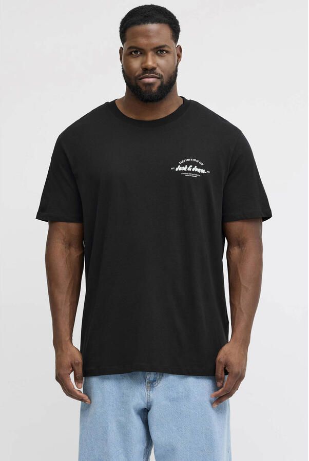 JACK & JONES PLUS SIZE regular T-shirt Plus Size multi (set van 3)