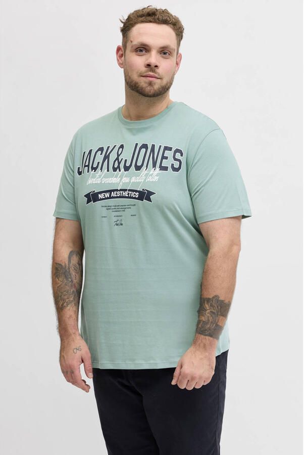 JACK & JONES PLUS SIZE regular T-shirt Plus Size turquoise
