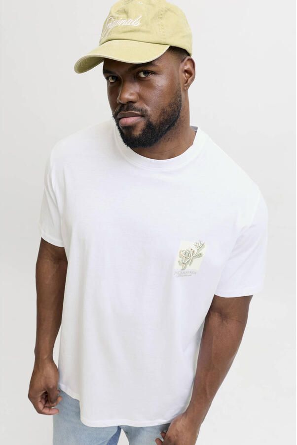 JACK & JONES PLUS SIZE regular T-shirt wit - Foto 2