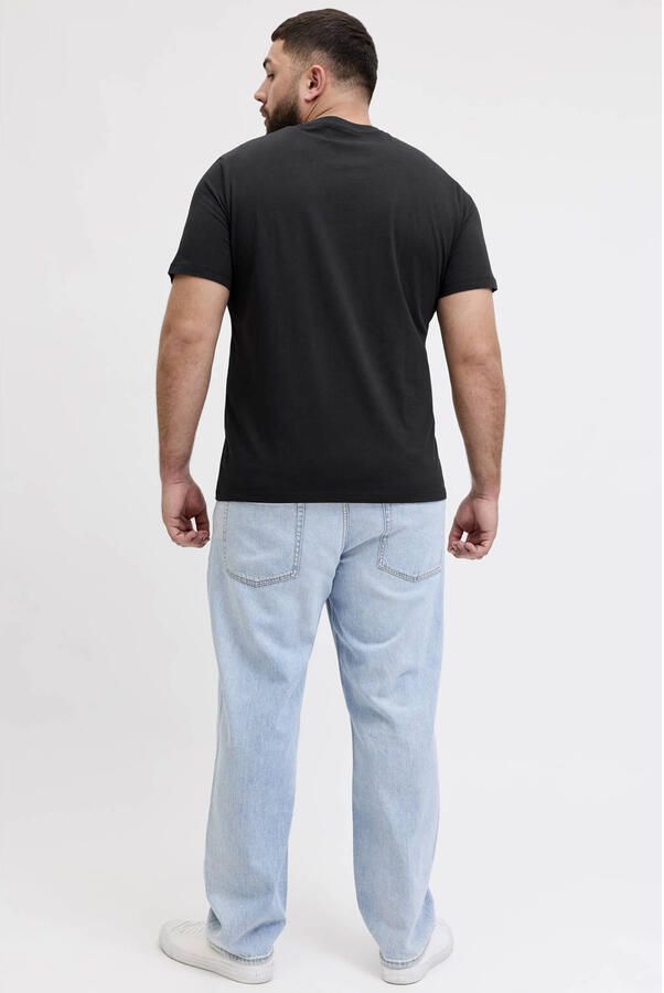 JACK & JONES PLUS SIZE regular T-shirt zwart - Foto 3