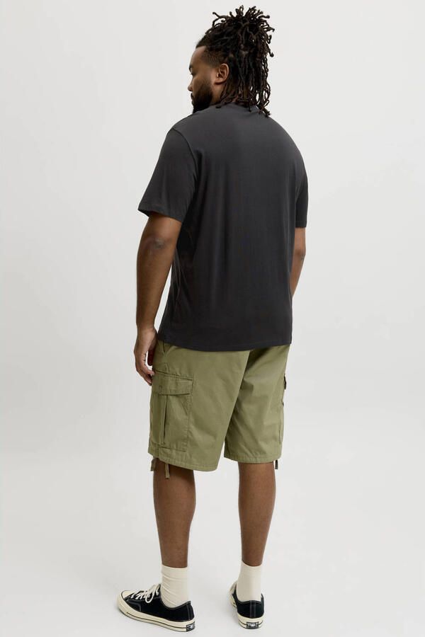 JACK & JONES PLUS SIZE regular T-shirt zwart - Foto 3