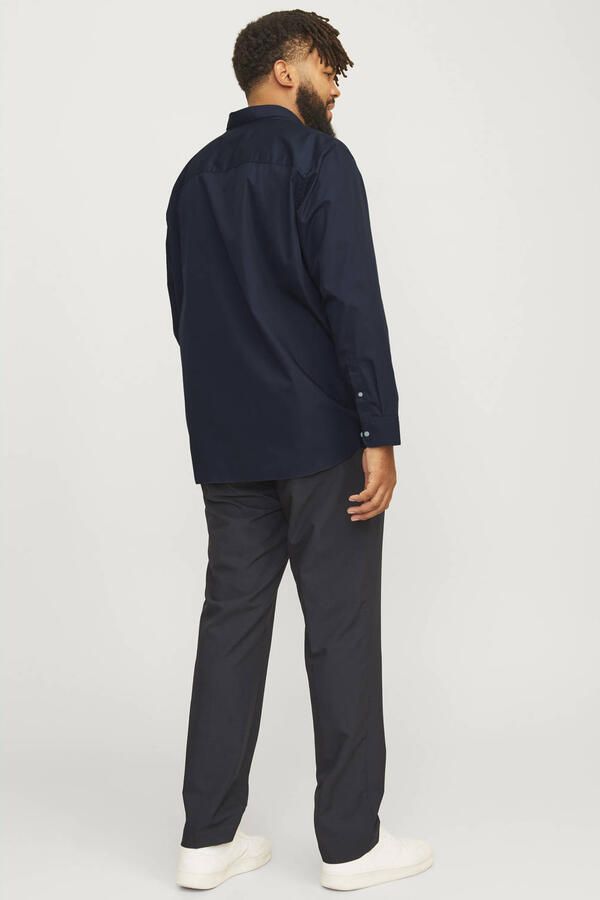 JACK & JONES PLUS SIZE regular zakelijk overhemd Plus Size donkerblauw - Foto 3