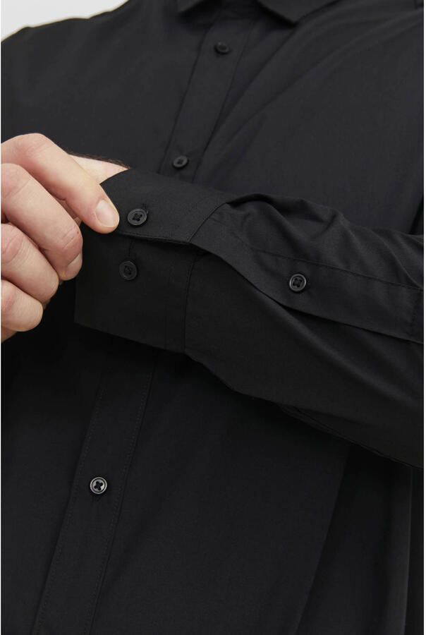 JACK & JONES PLUS SIZE regular zakelijk overhemd Plus Size zwart - Foto 3