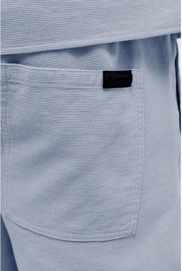 JACK & JONES PLUS SIZE relaxed casual overhemd met short blauw (set van 2) - Foto 2