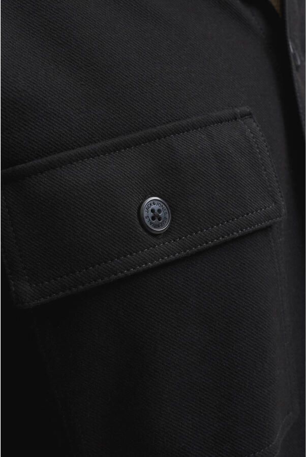 JACK & JONES PLUS SIZE relaxed fit overshirt zwart - Foto 2