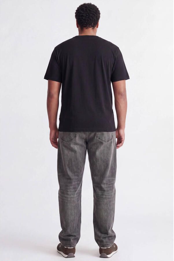 JACK & JONES PLUS SIZE relaxed fit T-shirt met print zwart