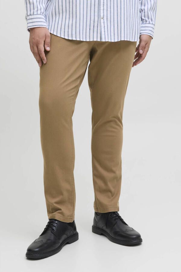 Jack & Jones Plus SIZE stoffen broek met knoop- en ritssluiting model 'MARCO' - Foto 2