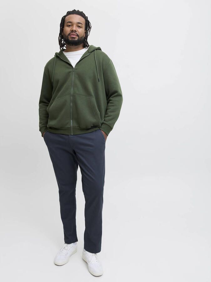 Jack & Jones Plus SIZE stoffen broek met knoop- en ritssluiting model 'MARCO' - Foto 3