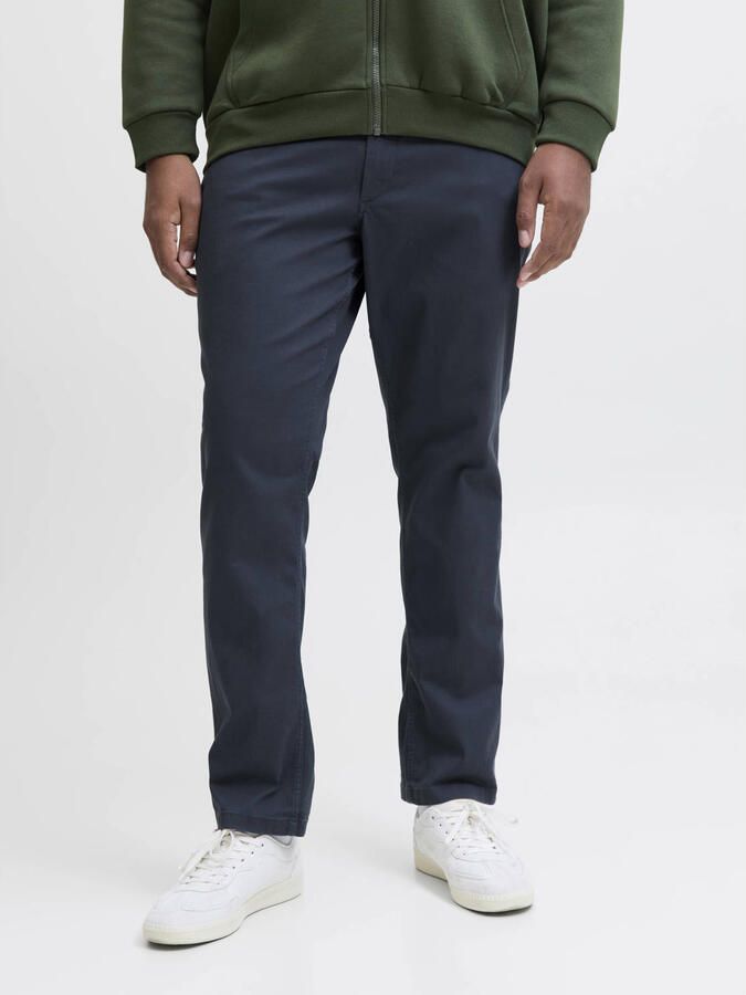 Jack & Jones Plus SIZE stoffen broek met knoop- en ritssluiting model 'MARCO' - Foto 2
