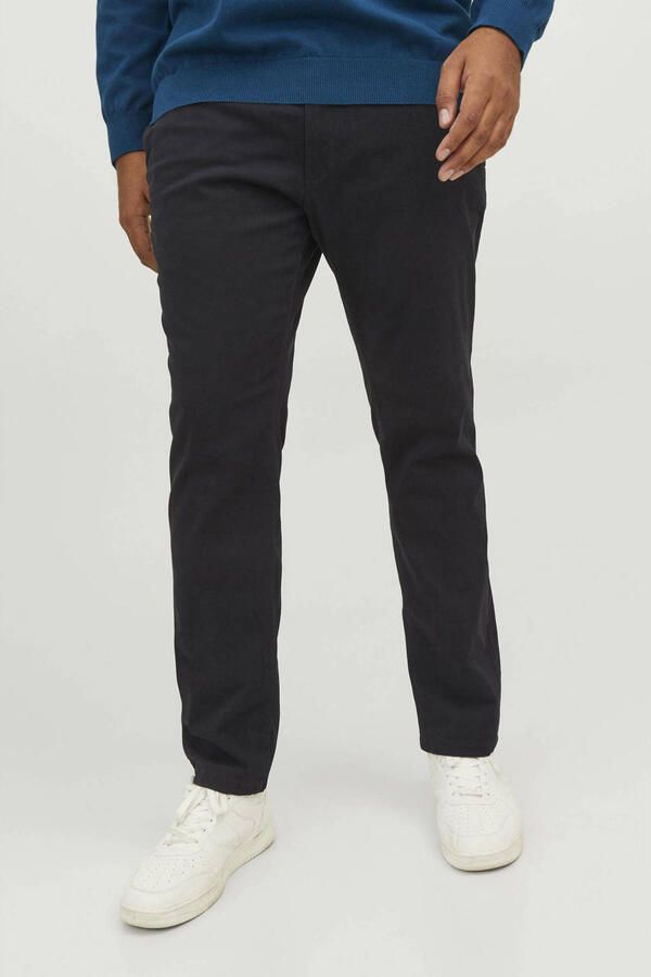 Jack & Jones Plus SIZE stoffen broek met knoop- en ritssluiting model 'MARCO' - Foto 2