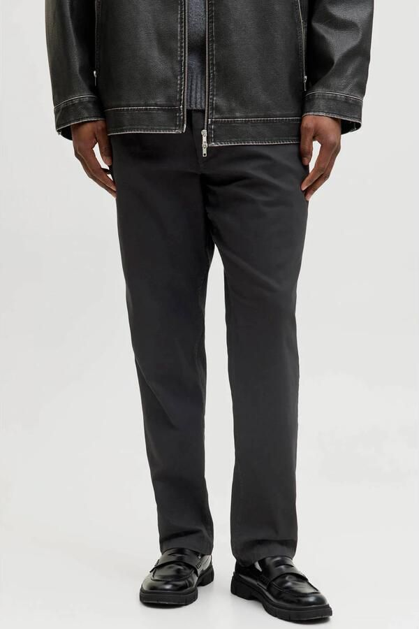 Jack & Jones Plus SIZE stoffen broek met knoop- en ritssluiting model 'MARCO'