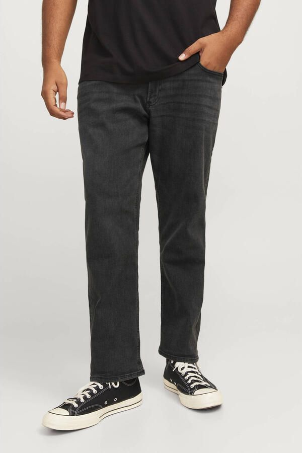 JACK & JONES PLUS SIZE slim fit jeans JJIGLENN JJORIGINAL MF 772 Plus Size grijs