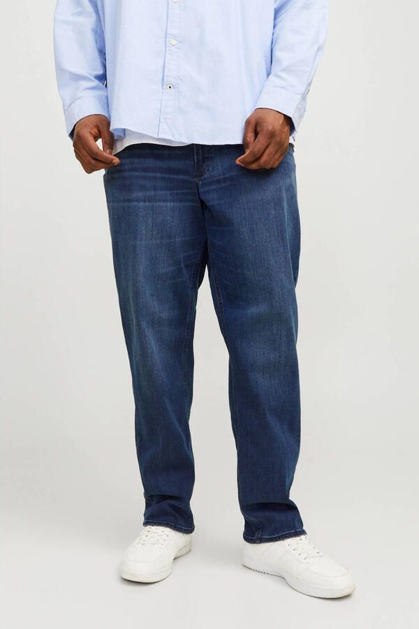 JACK & JONES PLUS SIZE slim fit jeans JJIGLENN JJORIGINAL Plus Size blue denim 812 - Foto 3