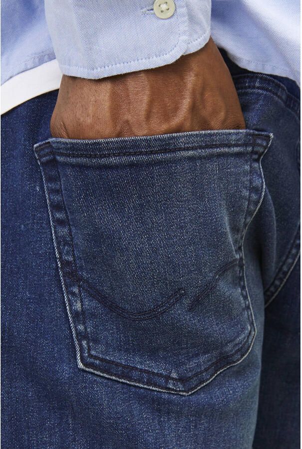 JACK & JONES PLUS SIZE slim fit jeans JJIGLENN JJORIGINAL Plus Size blue denim 812