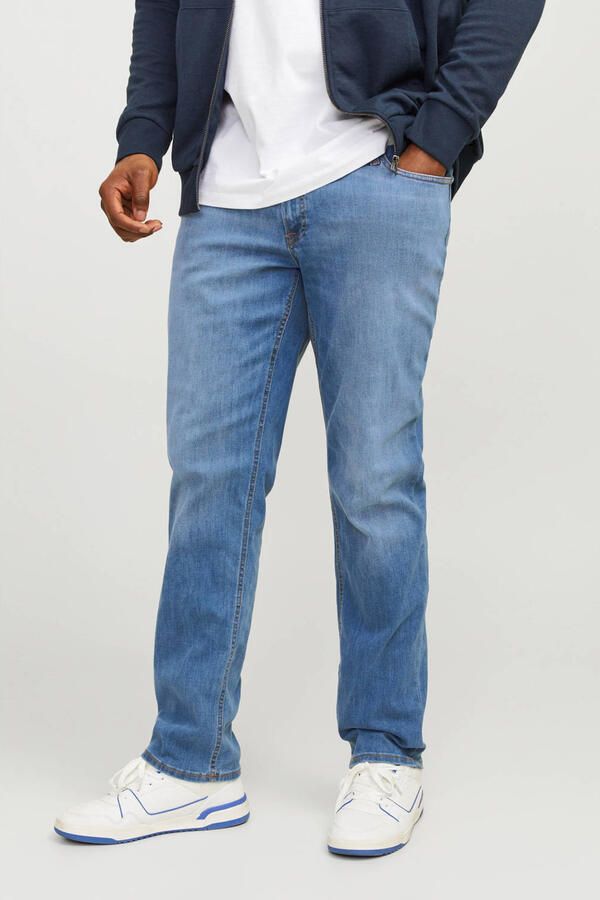JACK & JONES PLUS SIZE slim fit jeans JJIGLENN JJORIGINAL Plus Size light denim 815 - Foto 5