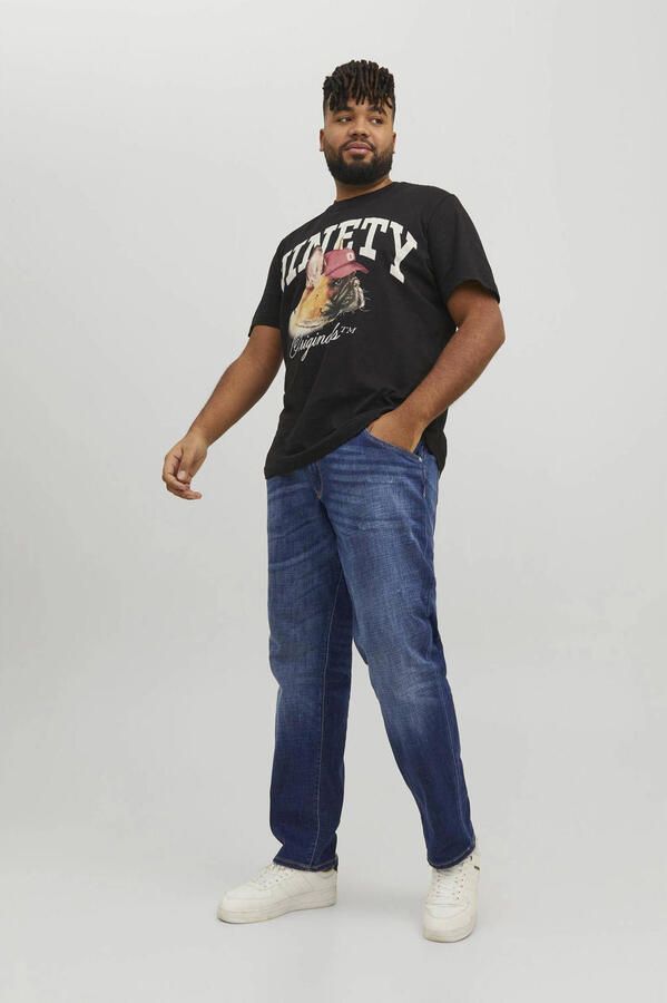 JACK & JONES PLUS SIZE slim fit jeans JJIGLENN Plus Size blue denim