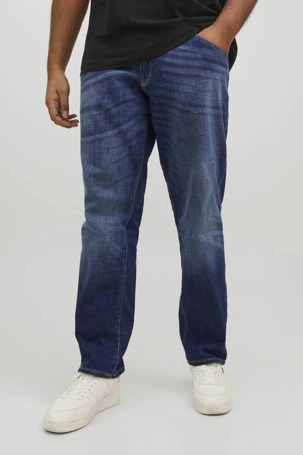 JACK & JONES PLUS SIZE slim fit jeans JJIGLENN Plus Size blue denim - Foto 2