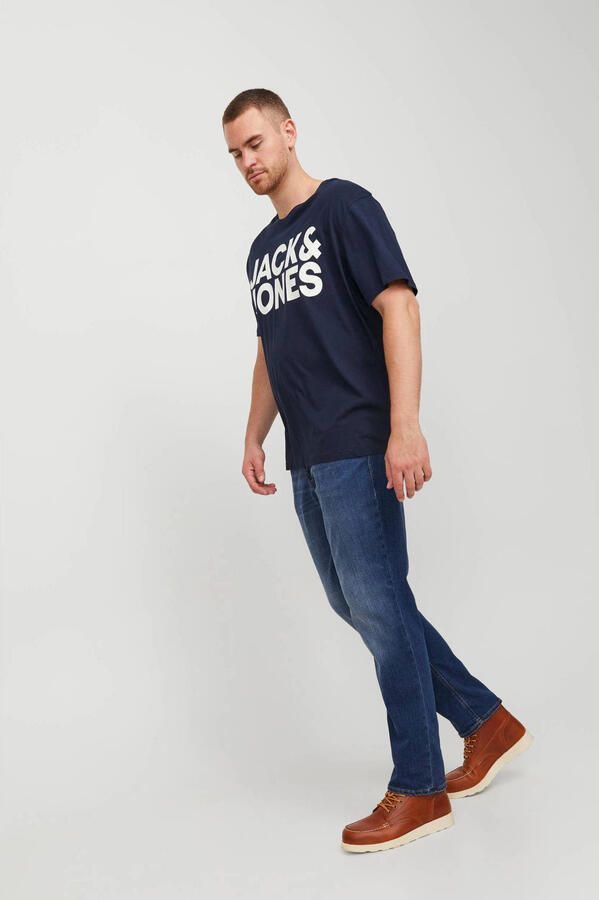 JACK & JONES PLUS SIZE slim fit jeans JJITIM JJORIGINAL Plus Size blue denim 814