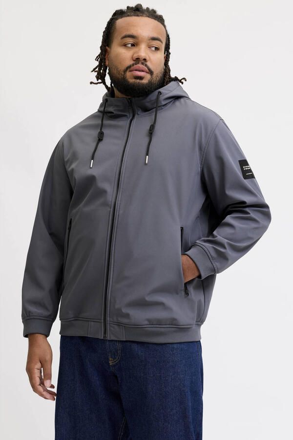 Jack & jones Basic Hooded Softshell Jas Heren (plussize)