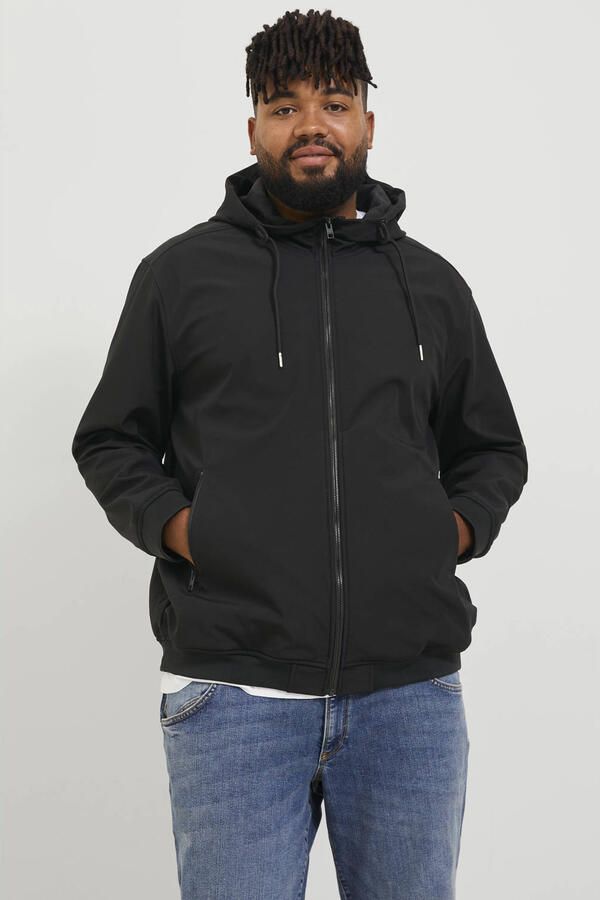 Jack & Jones PlusSize Softshell-jack JJEBASIC met capuchon en waterafstotende stof - Foto 3