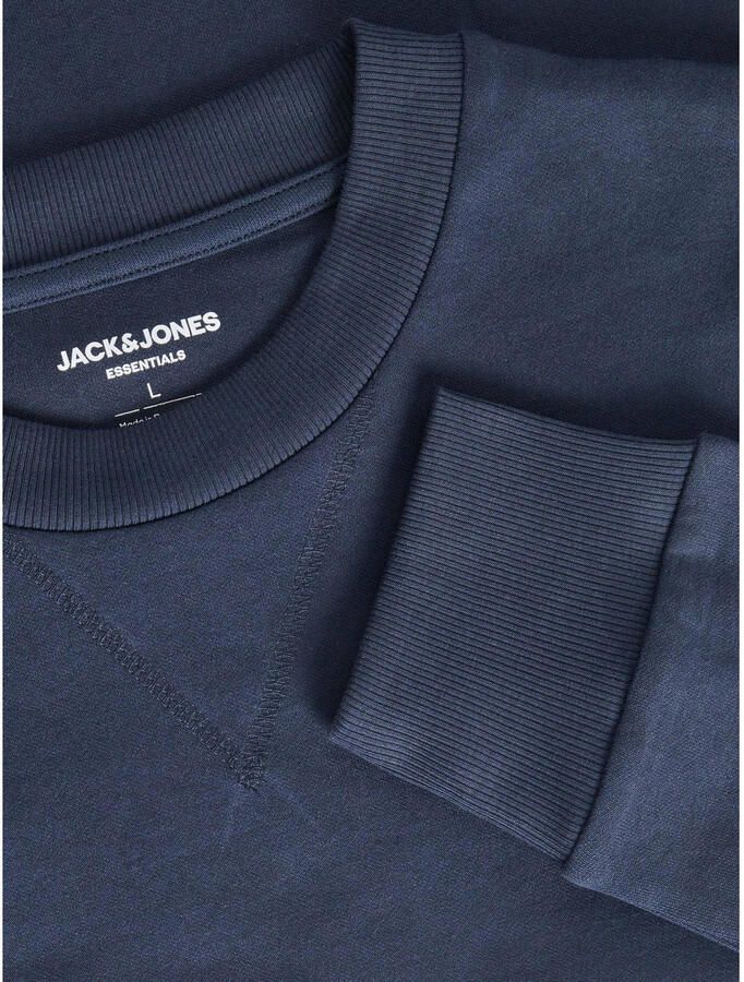 JACK & JONES PLUS SIZE sweater JJEBASIC Plus Size donkerblauw