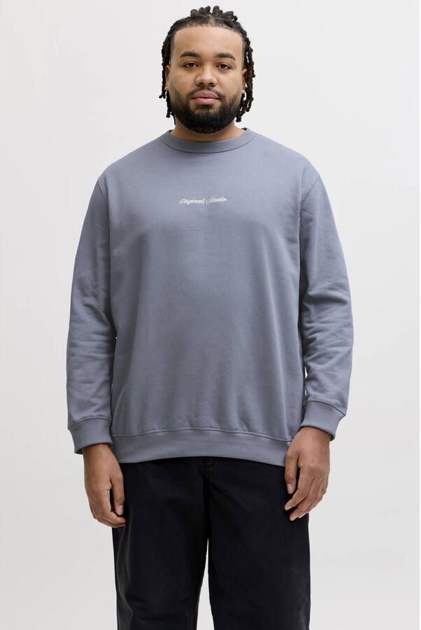 JACK & JONES PLUS SIZE sweater Plus Size grijsblauw