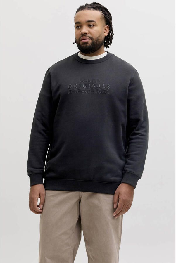 JACK & JONES PLUS SIZE sweater Plus Size zwart