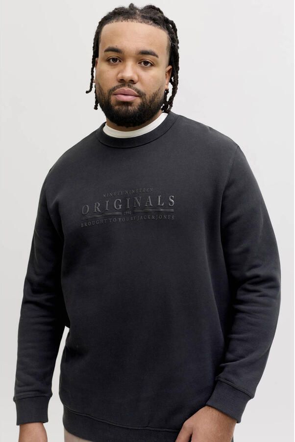 JACK & JONES PLUS SIZE sweater Plus Size zwart - Foto 3
