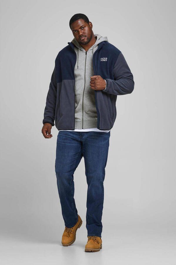 JACK & JONES PLUS SIZE sweatvest JJEBASIC Plus Size grijs melange - Foto 4