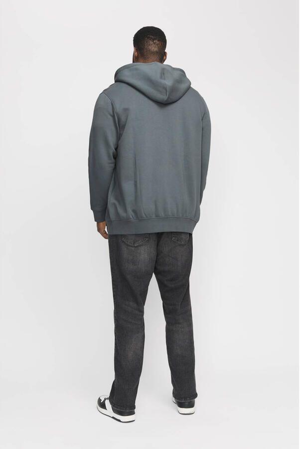 JACK & JONES PLUS SIZE sweatvest JORVESTERBRO Plus Size met printopdruk grijsblauw - Foto 3