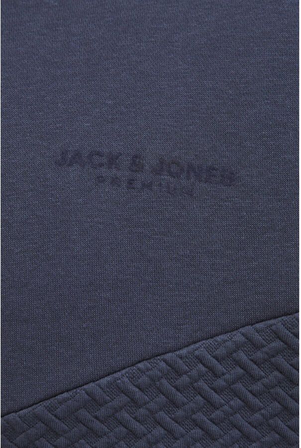 JACK & JONES PLUS SIZE sweatvest met textuur donkerblauw