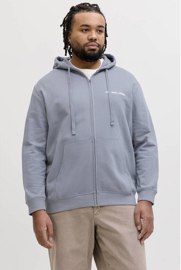 JACK & JONES PLUS SIZE sweatvest Plus Size grijsblauw