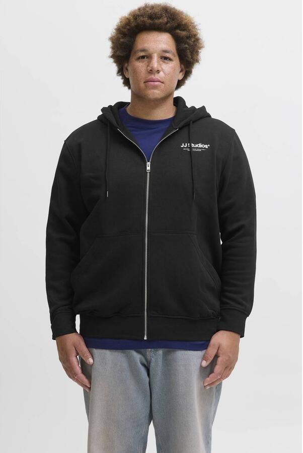 Jack & jones Capuchon sweaters Jack & Jones 12279517 SOHO SWEAT ZIP HOOD-BLACK