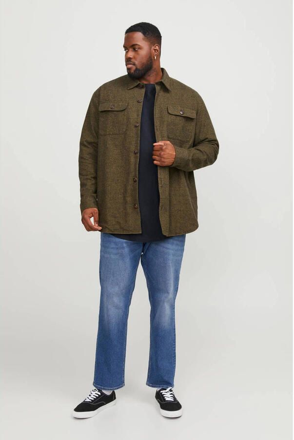 Jack & Jones PlusSize T-shirt NOA TEE met een afgeronde zoom t m maat 6xl