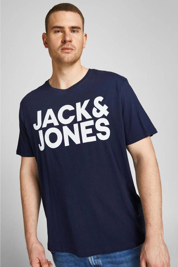 Jack & Jones PlusSize Shirt met ronde hals CORP LOGO TEE - Foto 1