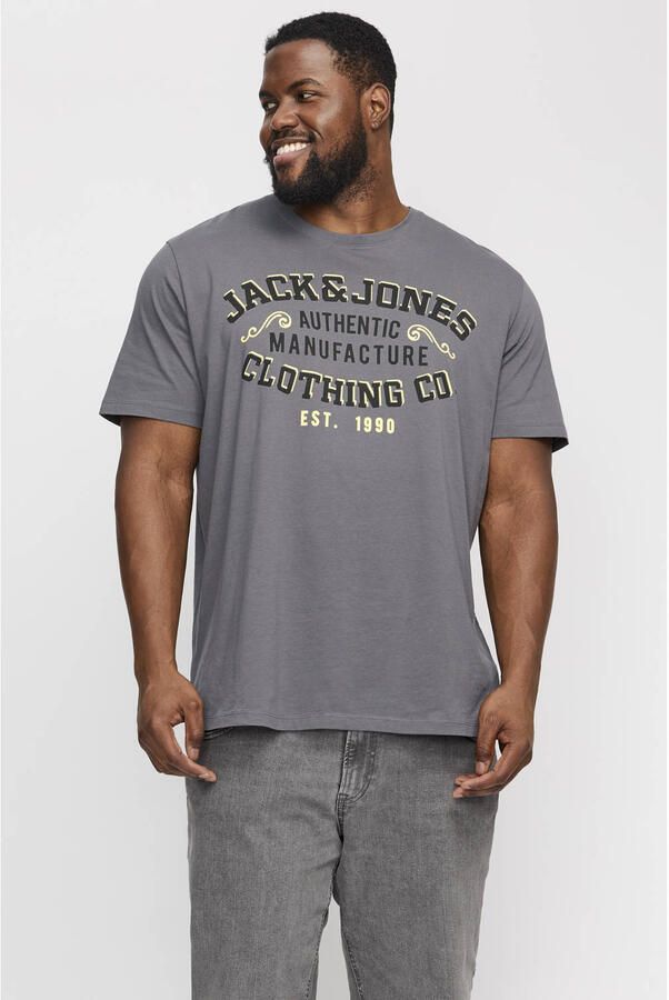 Jack & Jones PlusSize T-shirt JJELOGO TEE SS O-NECK 2 COL AW24 S PLS - Foto 3