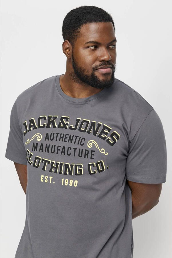 Jack & Jones PlusSize T-shirt JJELOGO TEE SS O-NECK 2 COL AW24 S PLS - Foto 2
