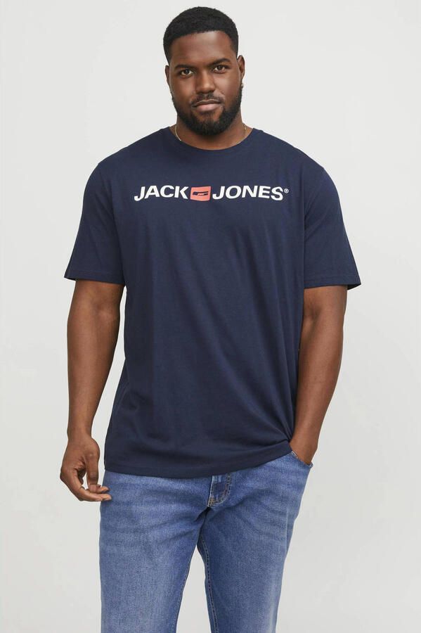 Jack & Jones PlusSize T-shirt CORP met print en comfortabele ronde hals bedrukt modieus regular fit katoen ronde hals - Foto 2