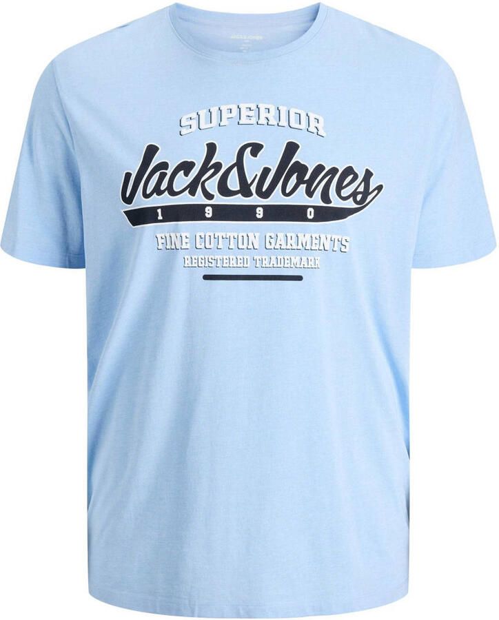 Jack & Jones PlusSize T-shirt JJELOGO TEE SS O-NECK 2 COL AW24 S PLS